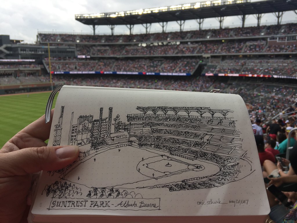 Suntrust Park (inaugural season) - Atlanta Braves, Drawn du…