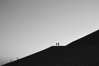 couple on a hill