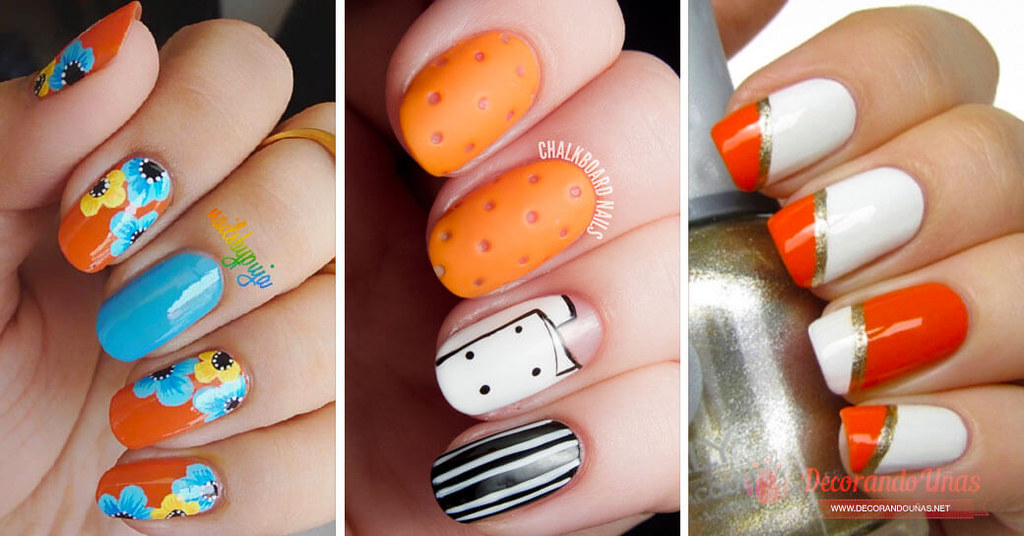 10 diseños de uñas en colores naranja para arrasar en verano  Glamour