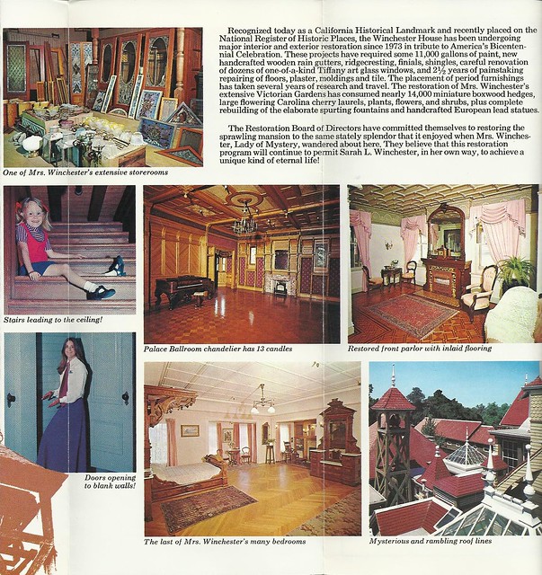 1980 Winchester Mystery House Brochure