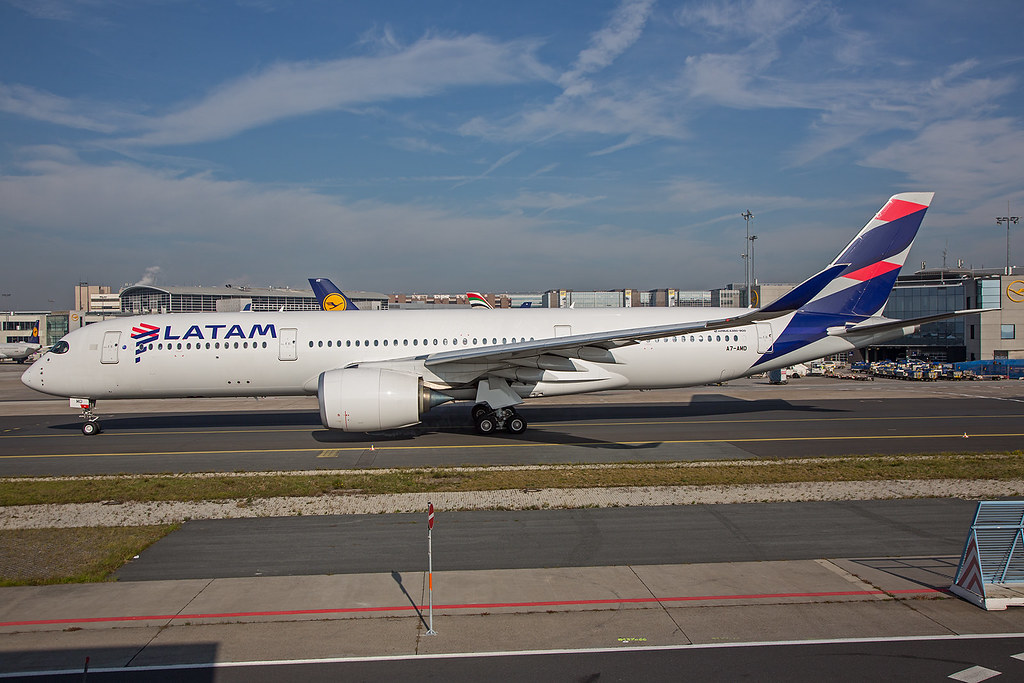A7-AMD, Airbus A350-941 Qatar Airways (LATAM-cs.) @ Frankfurt FRA EDDF