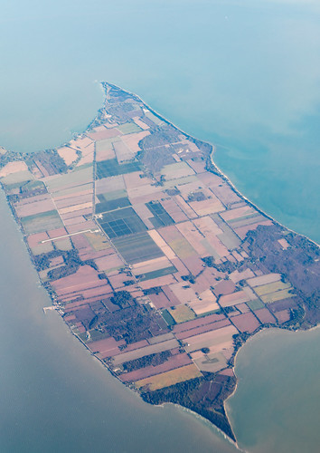 pelee island canada water aerialshot aerialview