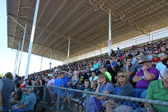 7.28.17 Langlade County Speedway - packed grandstand for only race of the year