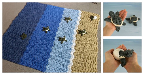 Gorgeous Turtle Beach Blanket Crochet Pattern | by coolcreativity