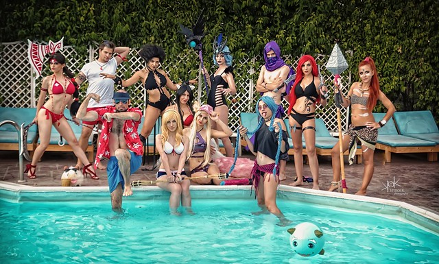 Pool Party 2017: group cosplay photo, by SpirosK photography