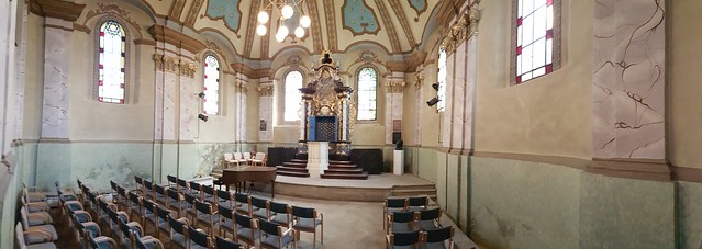 Baroque Synagogue in Rakovnik which houses the Vaclav Rabas Gallery