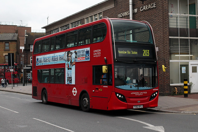 Route 203, London United, ADE40442, YX62BYJ