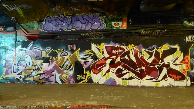 Core246 + Alone198 graffiti, Leake Street