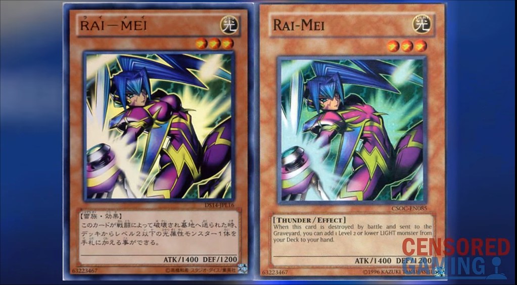 Yu-Gi-Oh Duel Links - Rai Mei Censorship.