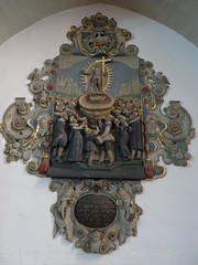 Monument funéraire, église-halle gothique (XIVe-XVe) St Johannis, Lunebourg,  Basse-Saxe, République Fédérale d'Allemagne.