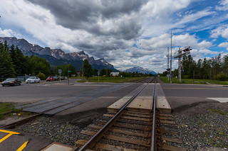 Canadian Pacific Railway Line Crossing Town of Canmore | by tvrdypavel