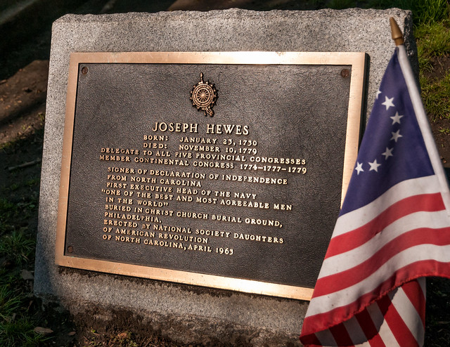 Joseph Hewes grave, Christ Church Burial Grounds, 340 N 5th St, Philadelphia, PA, USA