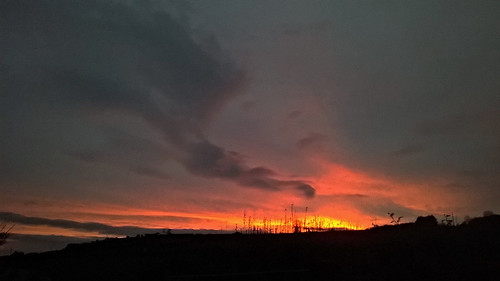 winter sunset loughguile county antrim red sky killagen