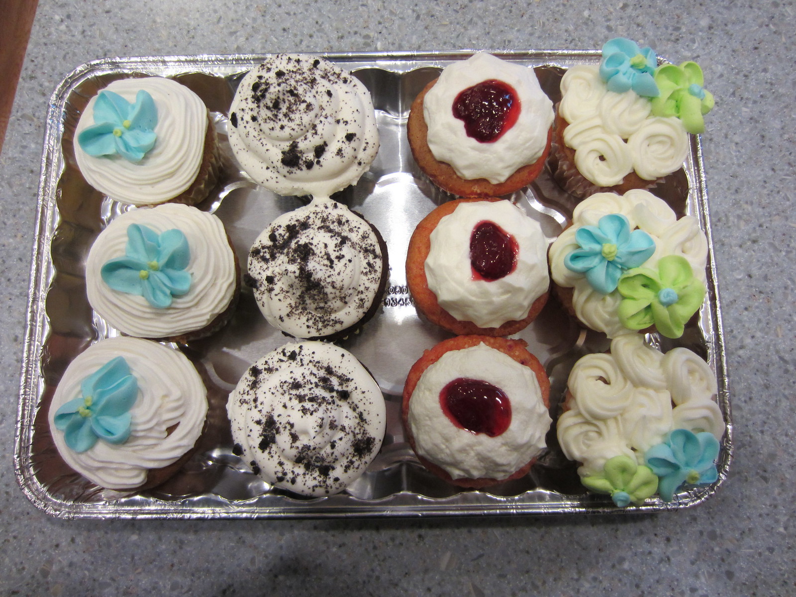 Variety cupcakes