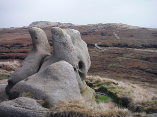 Henry Moore was here, Kinder Scout SWC Walk 303 - Edale Circular (via Kinder Scout and Mam Tor)