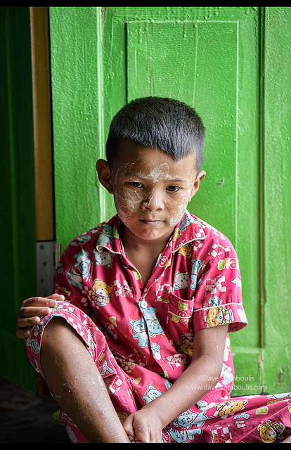 Portrait of a Moken boy, Mergui Archipelago, Myanmar