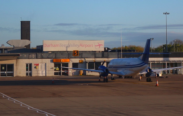 Eastern Airways G-MAJK Jetstream 41 at Durham Tees Valley Airport MME England UK