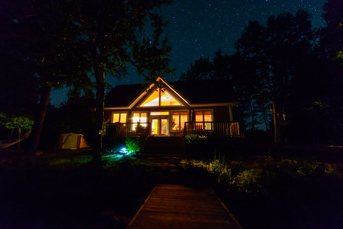 light vacation night stars landscape star dock cottage starscape oaklake