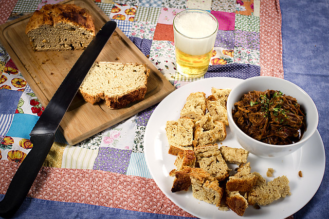 Meat with Beer Bread - Casa Tita