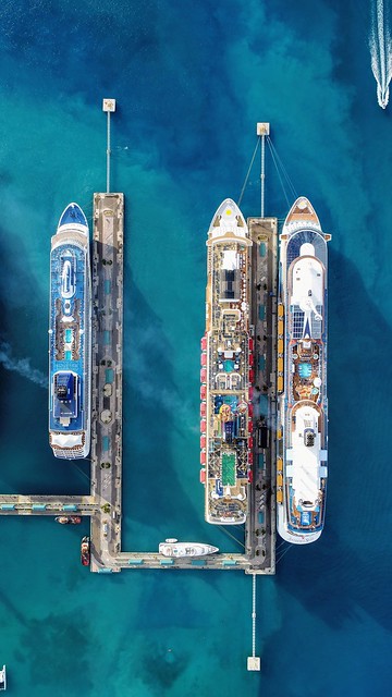 The Port Of Nassau, Bahamas - Over The Top View