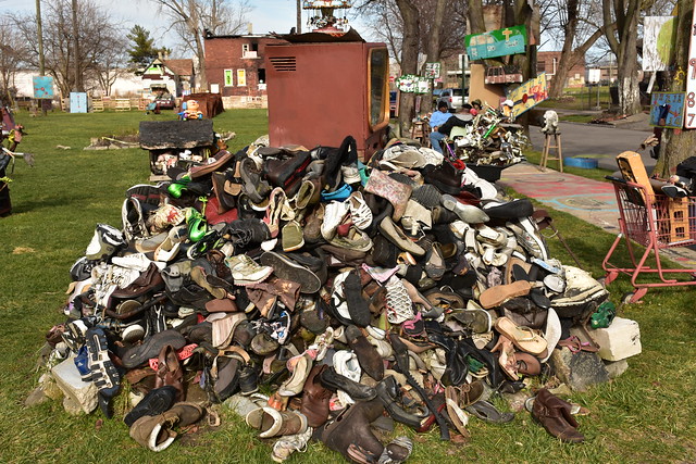Pile of Abandoned Shoes