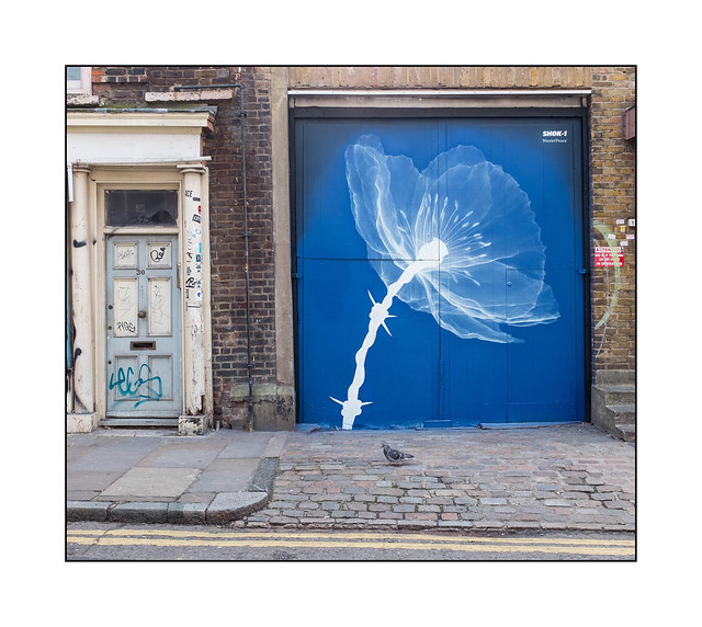 Street Art (SHOK-1), East London, England.