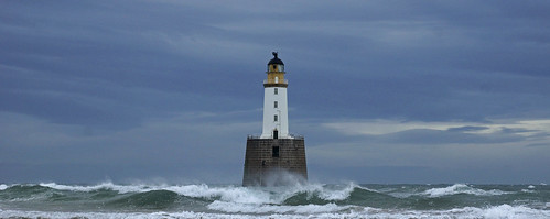 aberdeenshire sea lighthouse water scotland rattray