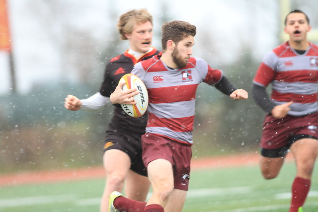 Rugby in the snow