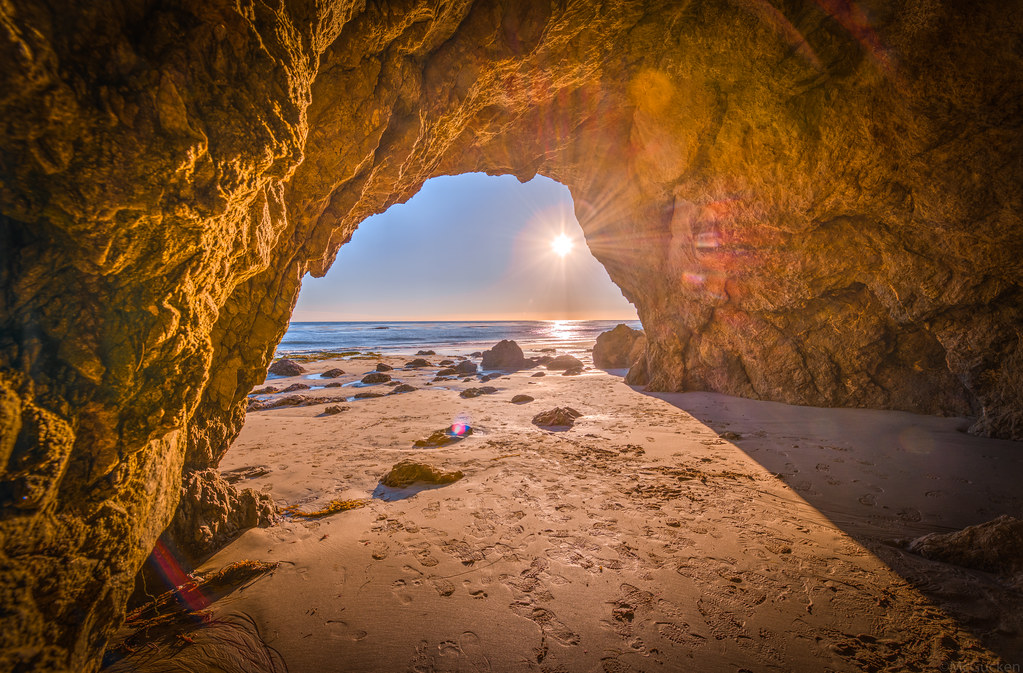 Malibu Sea Cave Sunset California Socal Photography! 