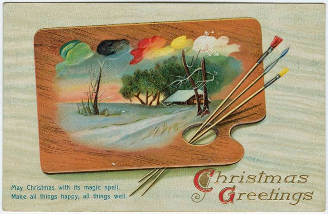 Old Christmas postcard (Courtesy of the NYPL)