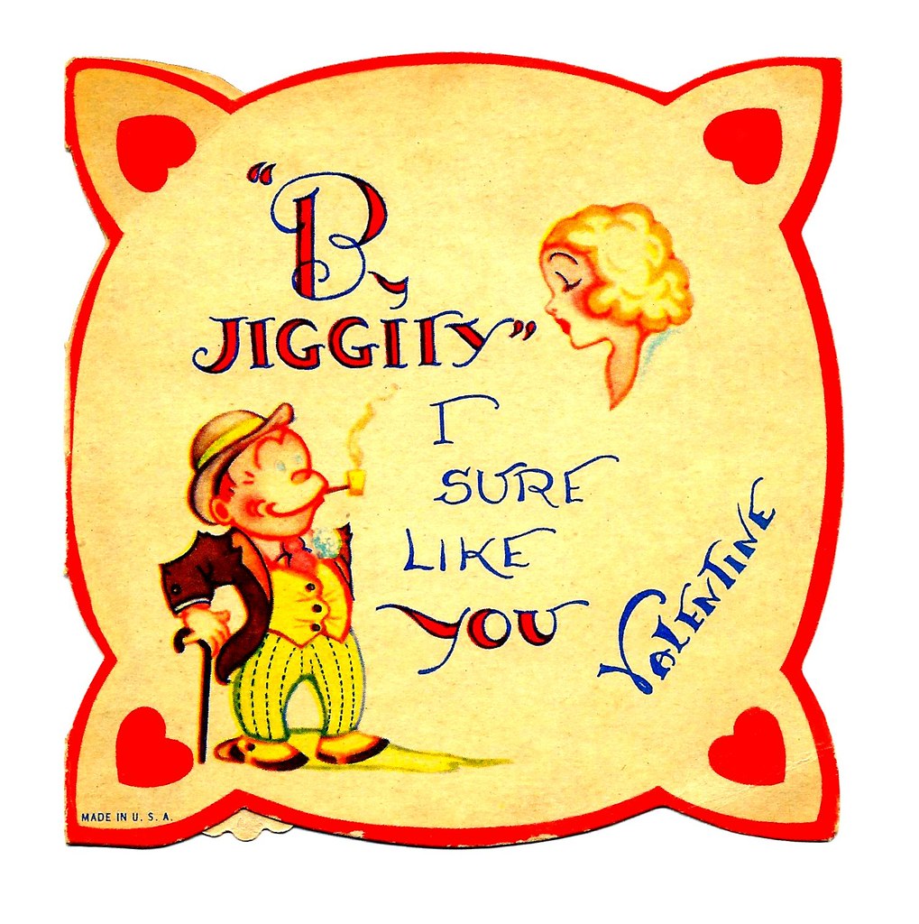 Vintage Valentine Card - Jiggs From The Bringing Up Father… | Flickr
