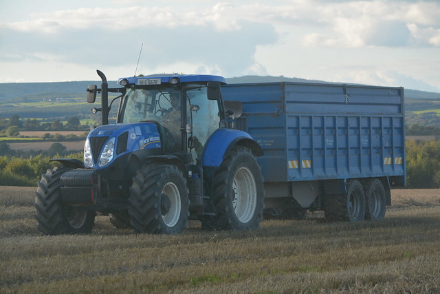 New Holland T7.200 Tractor with a DC Trailers Grain Trailer