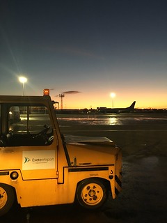 Exeter Airport sunset