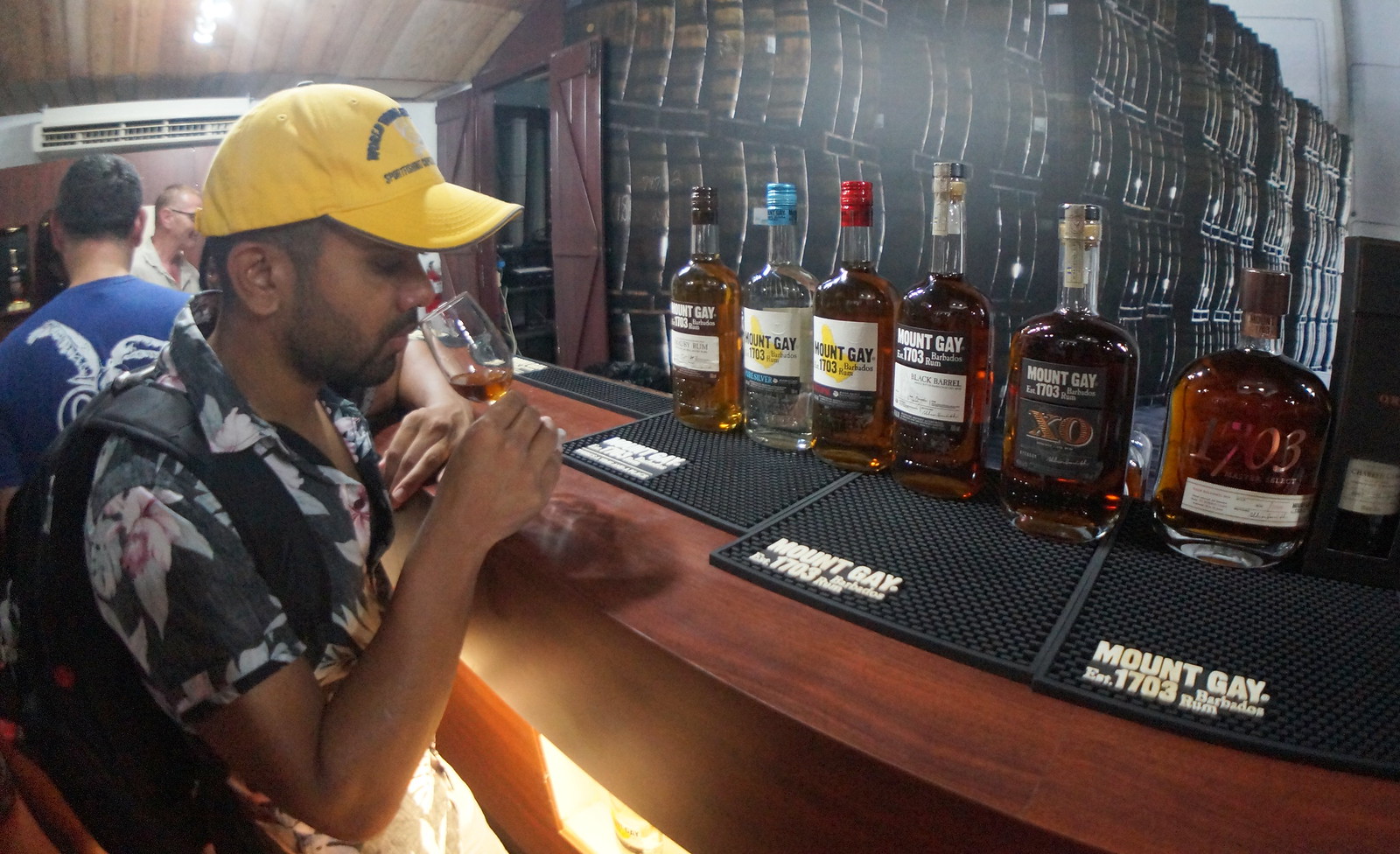 Nosing Luxury Rum at Mount Gay Distilleries and Visitor's Center