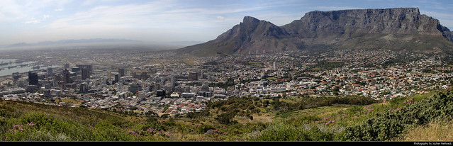 Panoramic view from Signal Hill, Cape Town, South Africa