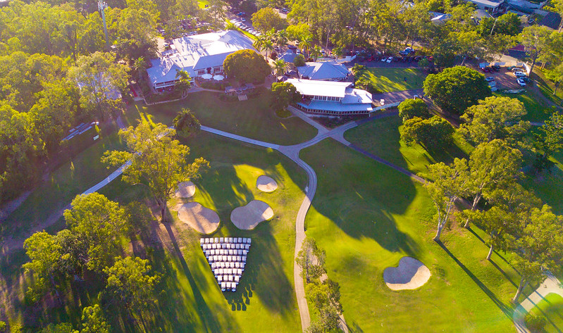 Aerial view of St Lucia Golf Links