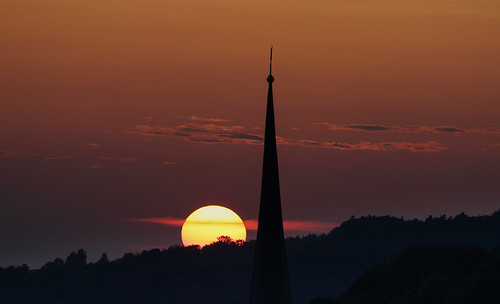 sunset sonnenuntergang churchspire kirchturmspitze silhouette 2017 anymotion vespatrip poppenhausen rhön hesse hessen germany travel reisen nature natur 7d2 canoneos7dmarkii