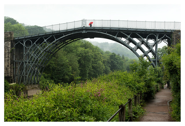 The Iron Bridge, in the rain