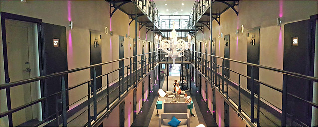 Het Arresthuis, prison transformée en hôtel, Roermond, Limbourg, Pays-Bas