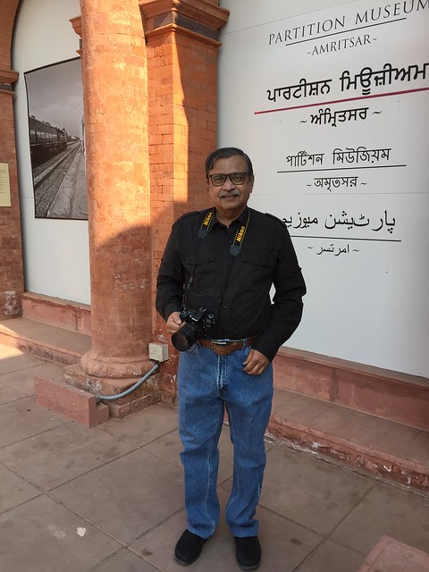 My turn to pose outside the Partition Museum
