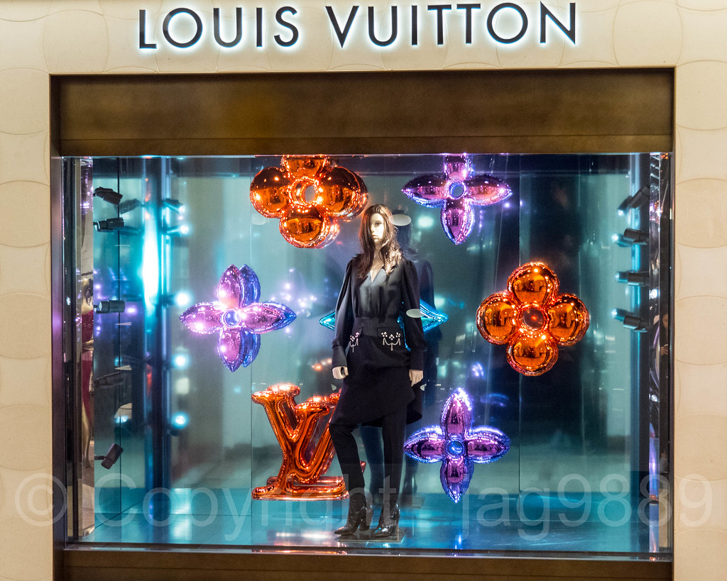 The store display for Louis Vuitton, Saks Fifth Avenue in the