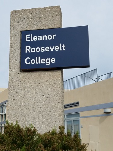 Eleanor Roosevelt College Sign - UCSD Campus