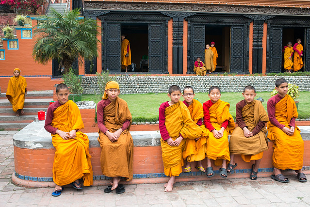 Novice Monks in Nepal