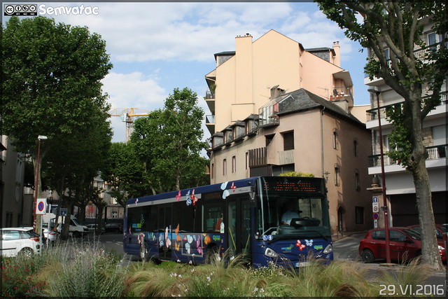Heuliez Bus GX 327 - SATAR (Société Anonyme des Transports Automobiles Ruthénois)(Ruban Bleu) / Agglobus n°167