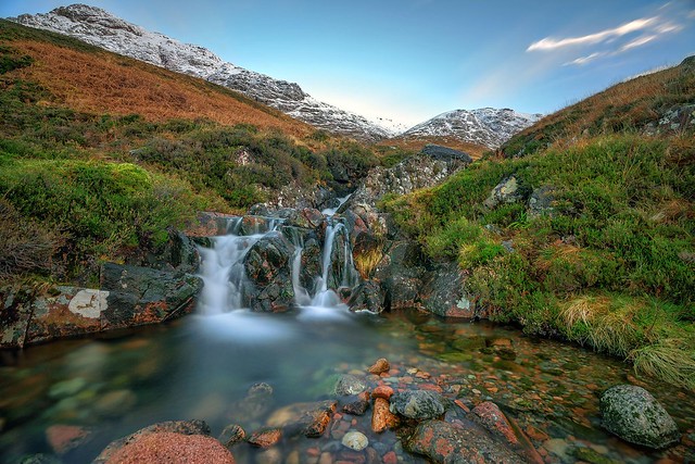 Waterfall from the Old Military Road, Glen Coe