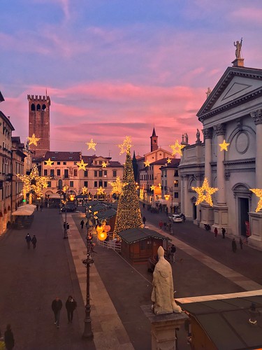 italy italia view sunset square tree stars iphone sky light city pink christmas