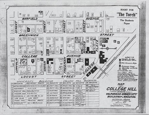 #TBT to Valpo's 1916 campus! How cool is it to look back at "old campus" and truly realize how much Valpo has grown over the last century? To compare to a modern map, visit valpo.edu/maps.