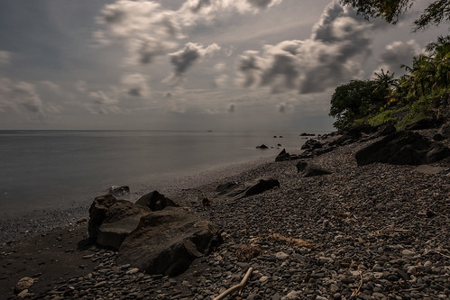 bali amed seascape indonesia landscape paysage night nuit sky ciel nuages clouds velvia