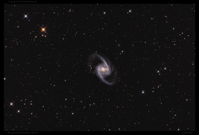 The Great Barred Spiral Galaxy ( NGC 1365 ) in the Constellation Fornax
