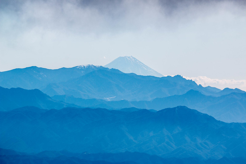 黒斑山から見える富士山